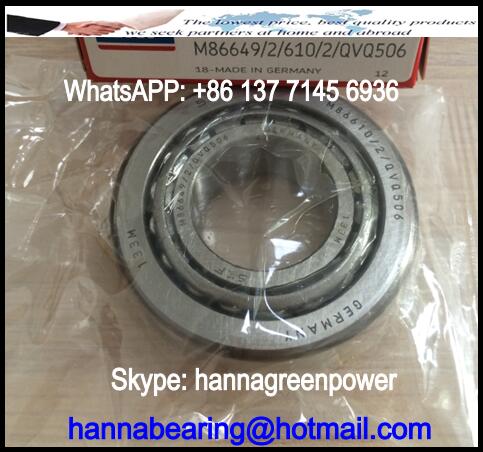 M86649/2/610/2/QVQ506 Taper Roller Bearing 30.163x64.292x21.433mm