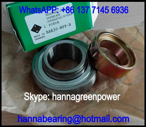 RAE30-XL-NPP-B Spherical Outer Ring Insert Ball Bearing 30x62x35.8mm