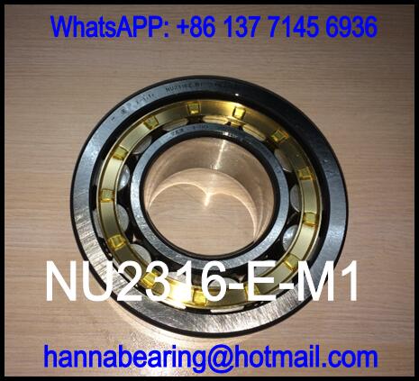 NU2316-E-M1 Brass Cage Cylindrical Roller Bearing 80x170x58mm