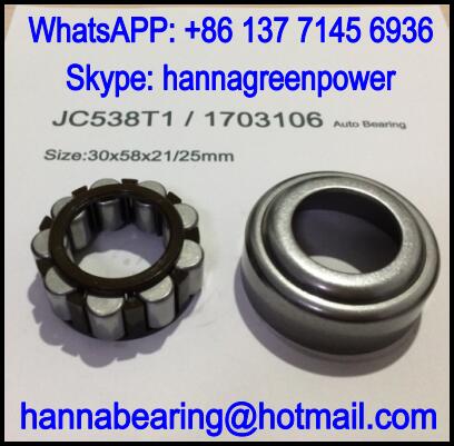 JC538T1 / 1703106 Gear Box Cylindrical Roller Bearing 30x58x21/25mm
