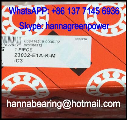 23032-E1A-K-M-C3 Spherical Roller Bearing 160x240x60mm